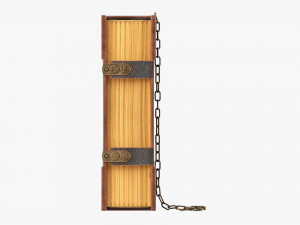 Old Book Decorated In Leather 01 3D Model