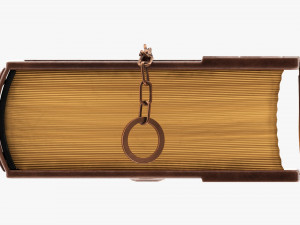 Old Book Decorated In Leather 02 3D Model