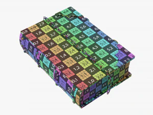 Old Book Decorated In Leather 02 3D Model