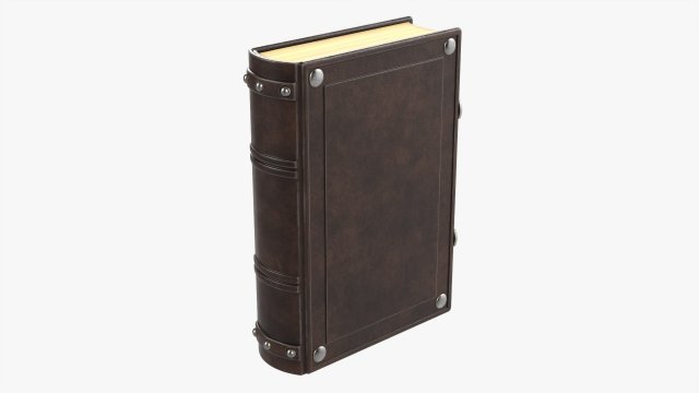 Old Book Decorated In Leather 03 3D 모델 .c4d .max .obj .3ds .fbx .stl .blend 
