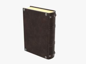Old Book Decorated In Leather 03 3D 모델