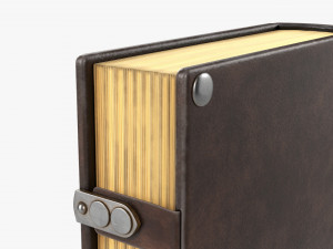 Old Book Decorated In Leather 03 3D 모델