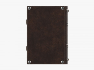 Old Book Decorated In Leather 03 3D 모델