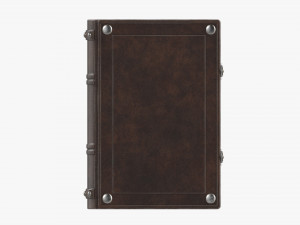 Old Book Decorated In Leather 03 3D 모델