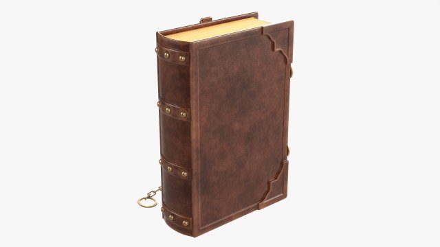 Old Book Decorated In Leather 04 Modelo 3D .c4d .max .obj .3ds .fbx .stl .blend 