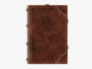 Old Book Decorated In Leather 04 Modelo 3D