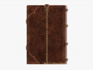 Old Book Decorated In Leather 04 Modelo 3D