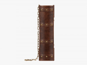 Old Book Decorated In Leather 04 Modelo 3D