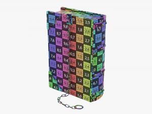 Old Book Decorated In Leather 04 3D Model