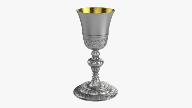 Old Chalice Decorated 3D 模型 .c4d .max .obj .3ds .fbx .stl .blend 