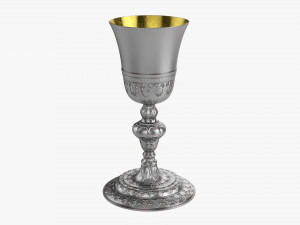 Old Chalice Decorated 3D Model