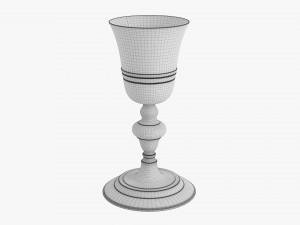 Old Chalice Decorated 3D 模型