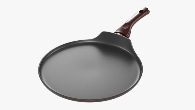 Pancake Pan 25 Cm Modelo 3D .c4d .max .obj .3ds .fbx .stl .blend 