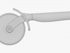 Pizza Wheel Knife Modelo 3D