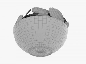 Potato Chips In Bowl 01 3D 模型