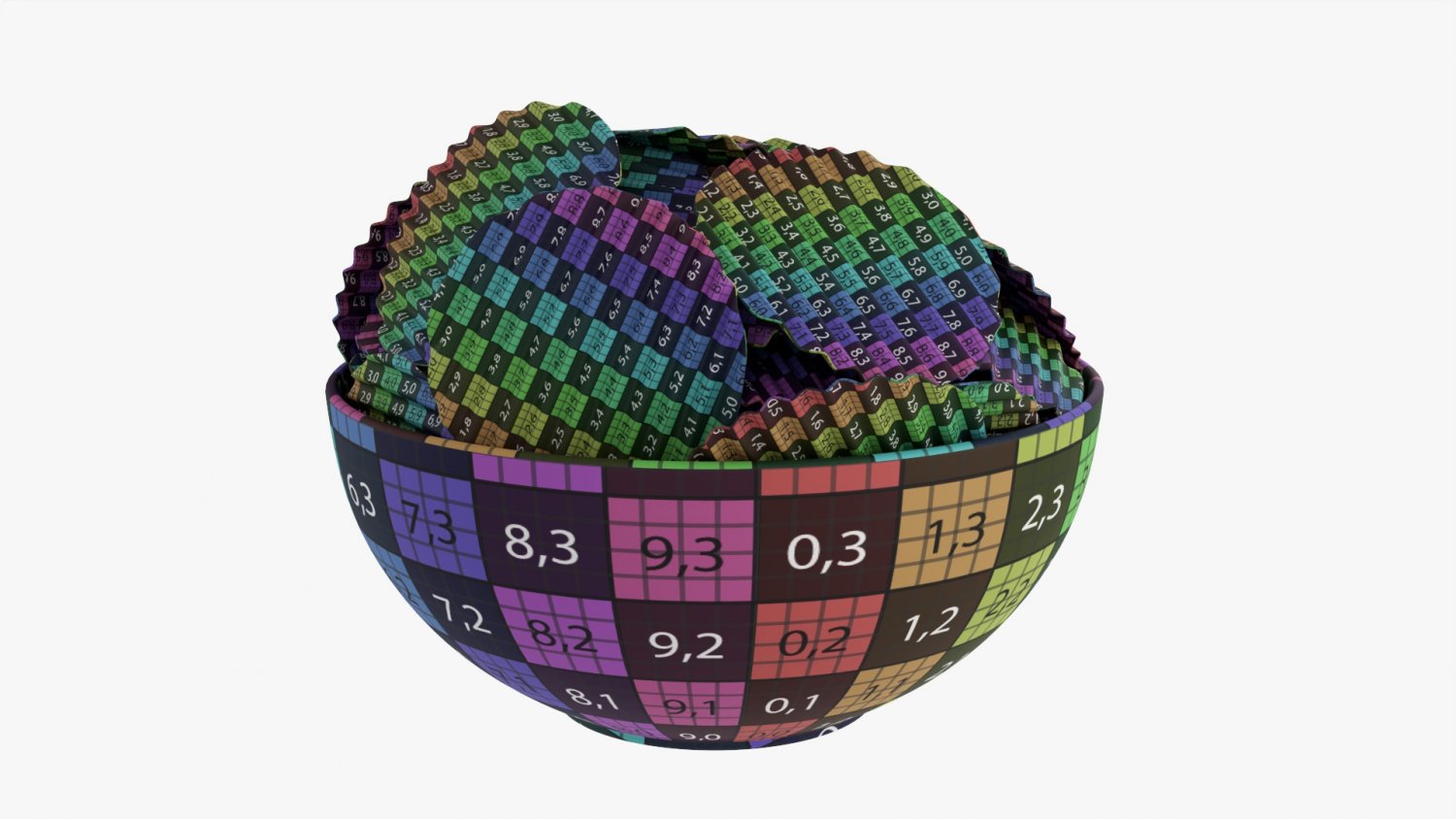 Potato Chips In Bowl 01 3D Модель In Разное 3DExport