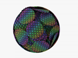 Potato Chips In Bowl 01 3D 模型