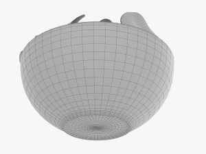 Potato Chips In Bowl 02 3D Model