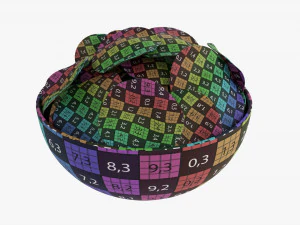 Potato Chips In Bowl 02 3D Model