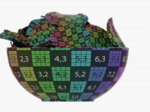 Potato Chips In Bowl 02 3D Model