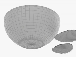 Potato Chips In Bowl 03 3D Model