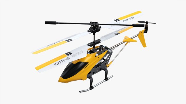 Remote-Controlled Mini Helicopter 3D-Modell .c4d .max .obj .3ds .fbx .stl .blend 