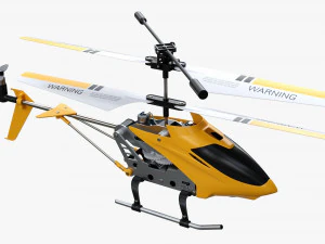 Zdalnie sterowany minihelikopter Model 3D