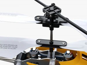 Zdalnie sterowany minihelikopter Model 3D