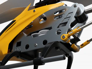 Zdalnie sterowany minihelikopter Model 3D