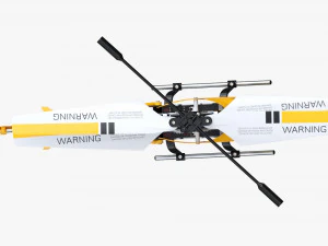 Zdalnie sterowany minihelikopter Model 3D