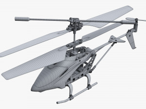 Remote-Controlled Mini Helicopter 3D-Modell
