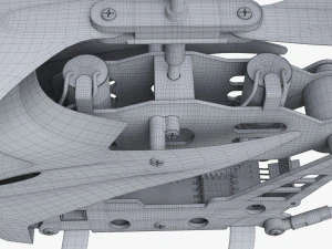 Zdalnie sterowany minihelikopter Model 3D