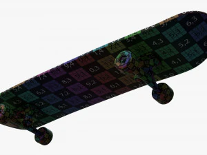 Skateboard 01 3D Model