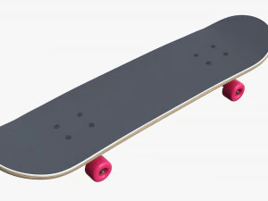 Skateboard 02 3D Model