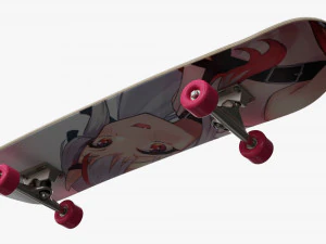 Skateboard 02 3D Model