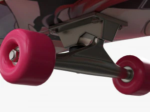 Skateboard 02 3D Model