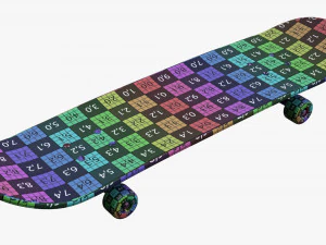 Skateboard 02 3D Model