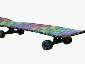 Skateboard 02 3D Model