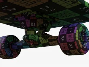 Skateboard 02 3D Model