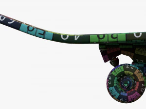 Skateboard 02 3D Model