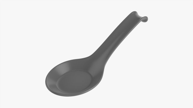 Spoon For Japanese Food 3D Model .c4d .max .obj .3ds .fbx .stl .blend 