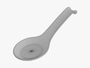 Spoon For Japanese Food 3D Model