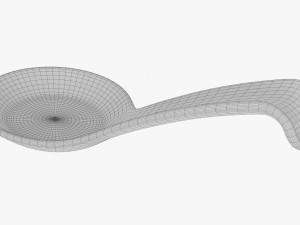 Spoon For Japanese Food 3D Model