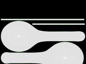 Spoon For Japanese Food 3D Model