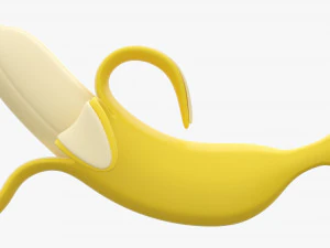 Stylized Banana 3D Model