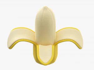 Stylized Banana 3D Model