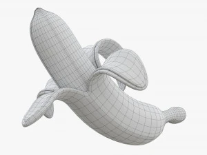 Stylized Banana 3D Model