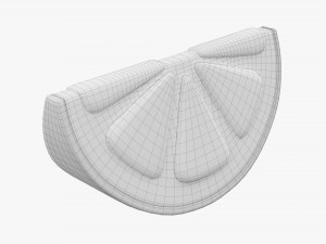 Stylized Lemon Slice 3D Модель