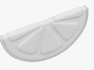 Stylized Lemon Slice 3D Модель