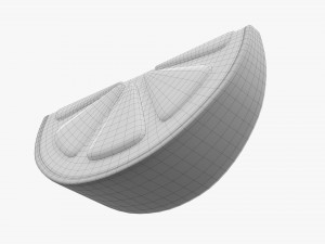 Stylized Lemon Slice 3D Модель